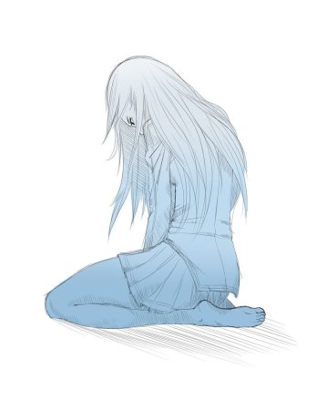 Позы для рисования грусть