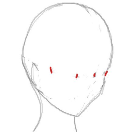 Манекен лица для рисования