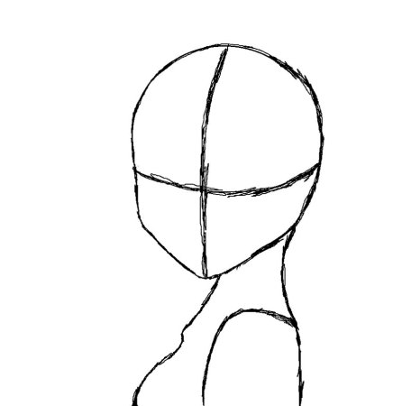 Макет головы для рисования