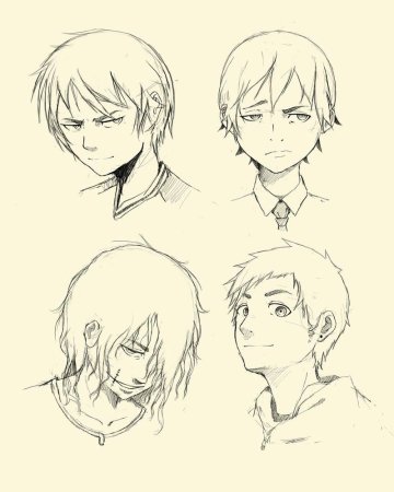 Аниме лицо мужское