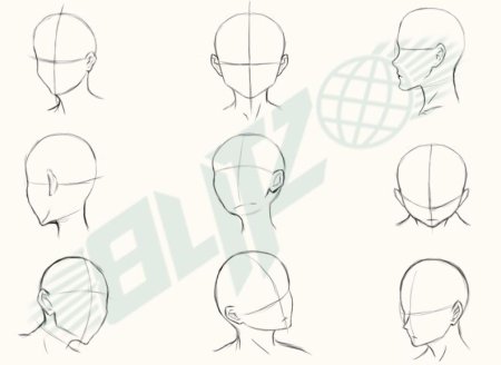 Туториал построение головы аниме