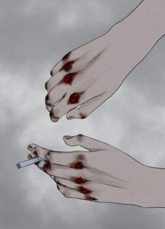 Аниме девушка в белой маске