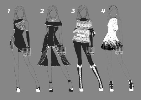 Красивая одежда для рисования