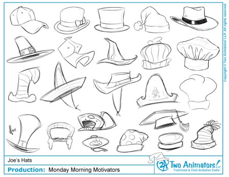 Шляпа треуголка сбоку рисунок
