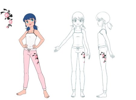 Мока Акасия в полный рост раскраска