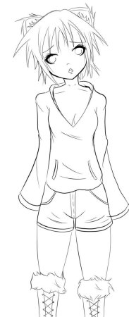 Раскраска аниме в полный рост