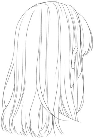 Аниме волосы раскраска