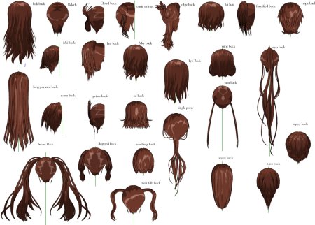 Волосы для референса