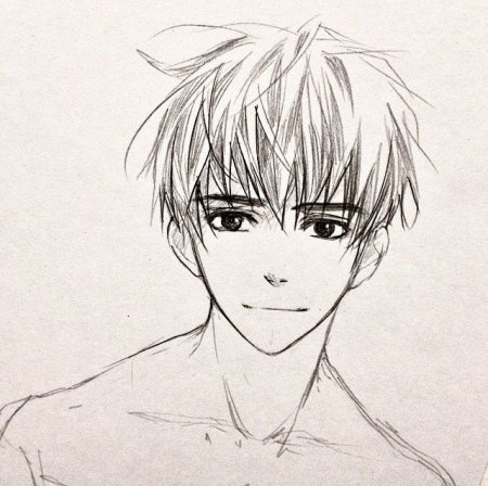 Аниме лицо парня