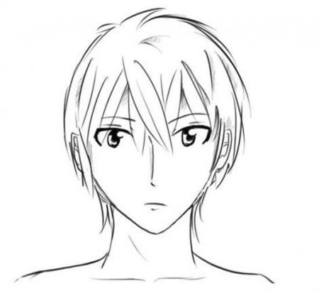Аниме лицо парня