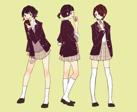 Анимешная Школьная форма