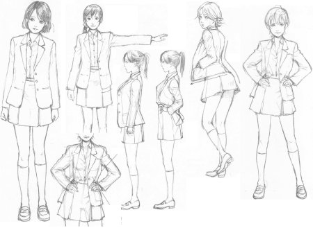 Позы для рисования одежды