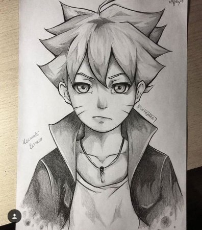 Скетчи Боруто Наруто