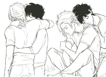 Эш Линкс и Эйджи черно белый