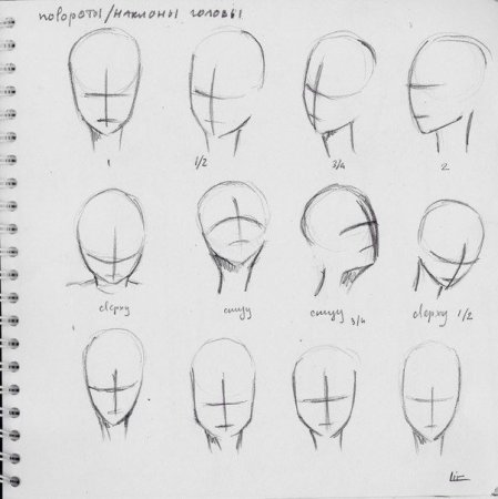 Туториалы по рисованию аниме головы