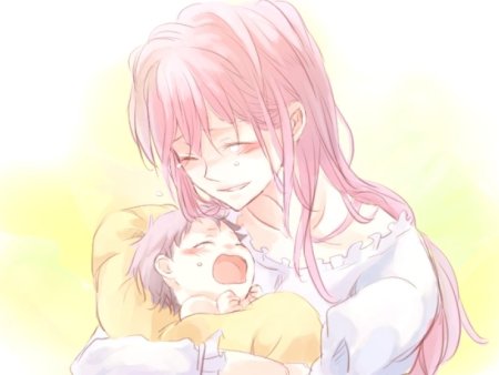 Аниме мать и ребенок