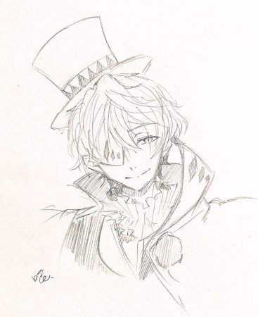 Николай Гоголь Великий из бродячих псов карандашом