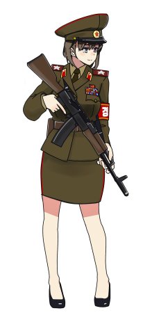 Эльфийки в военной форме
