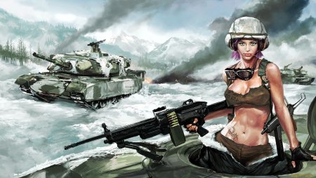 Аниме девушки в военной форме