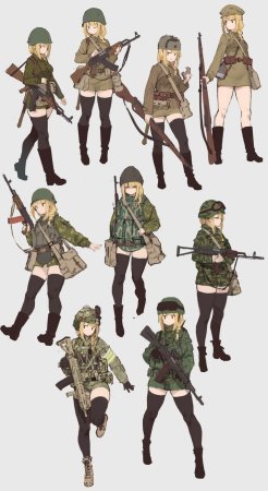 Аниме девушка Капитан