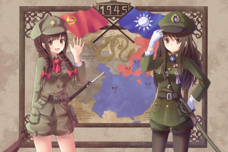 Аниме военные девушки