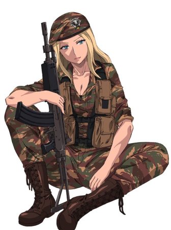 Аниме солдат
