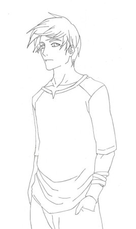 Наброски аниме парней
