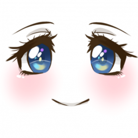 Мультяшные глаза девочки