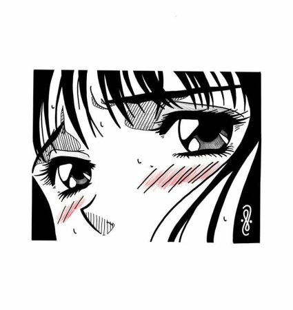 Аниме глаза тату эскиз