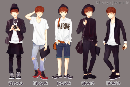 Анимешная одежда для парней