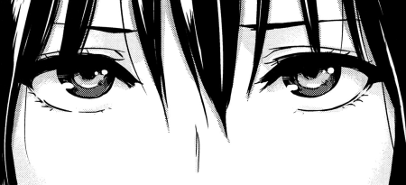 Аниме глаза чб