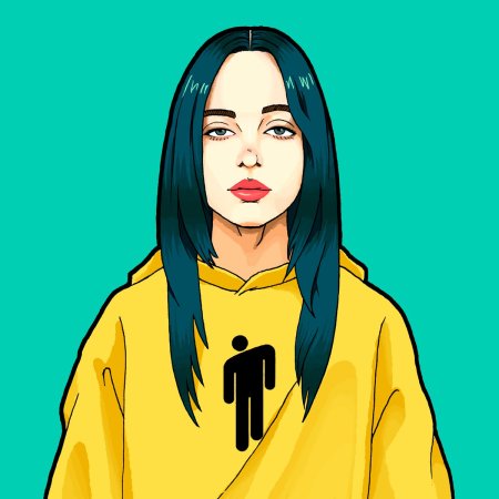 Билли Айлиш мультяшная