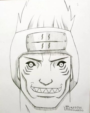 Нарисовать Наруто персонажей Кисаме