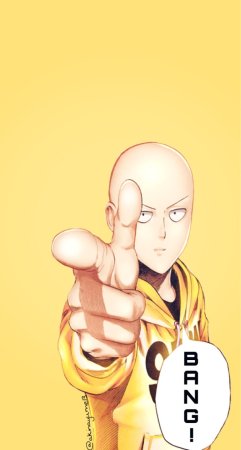 One Punch man лицо Сайтамы