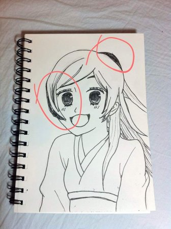 Блокнот для рисования аниме