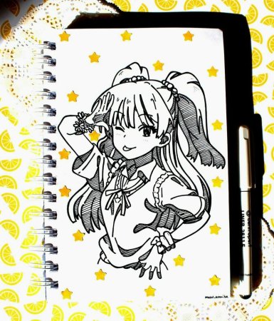 Рисунки в блокноте аниме