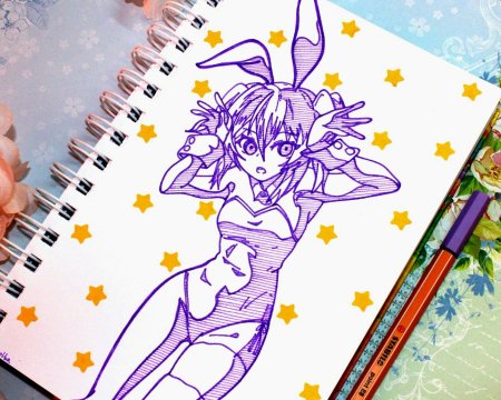 Блокнот для рисования аниме