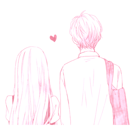 Аниме парочки розовые