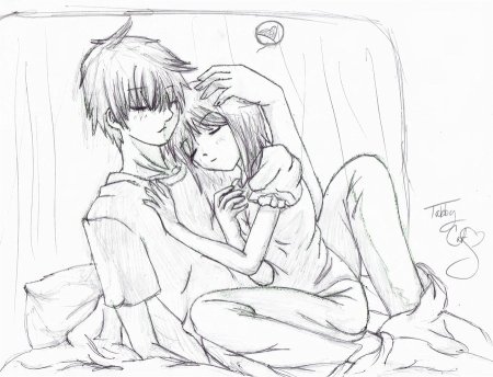 Раскраски аниме девушек и парней