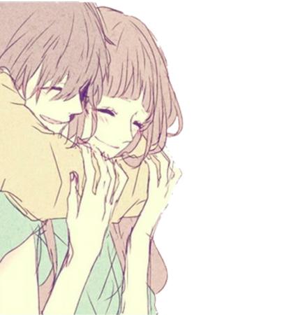 Милые объятия аниме