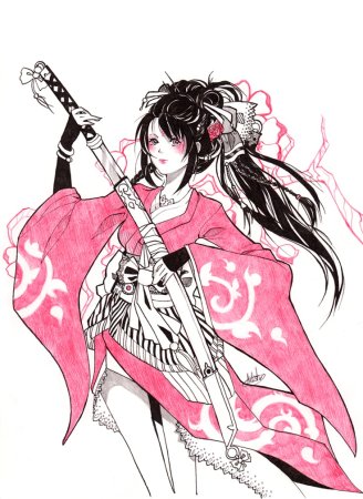 Аниме тушью