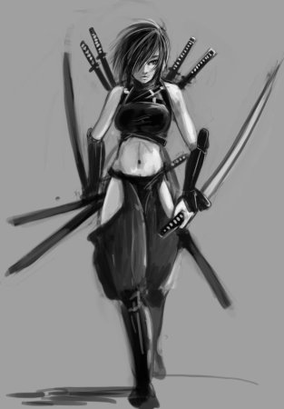 Аниме девушки ниндзя