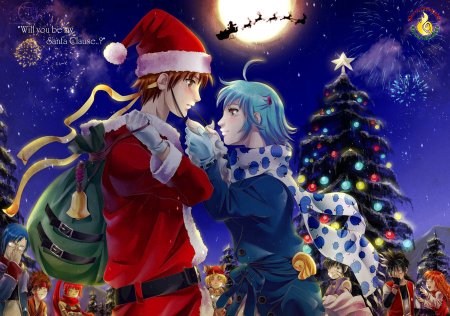 Дед Мороз и Снегурочка аниме