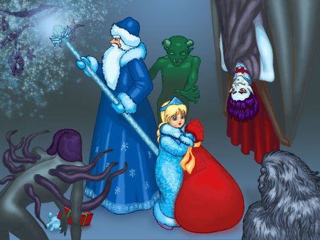 Дед Мороз и Снегурочка аниме