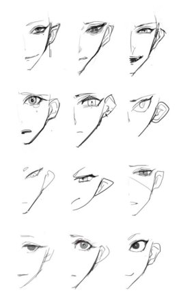 Прическа сбоку референс