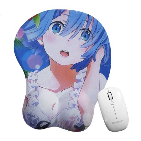 Аниме 3d Oppai коврик для мыши с подставкой для запястья МОМО