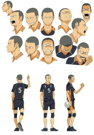 Haikyuu Танака Рюноскэ