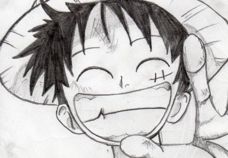 Аниме Луффи для срисовки