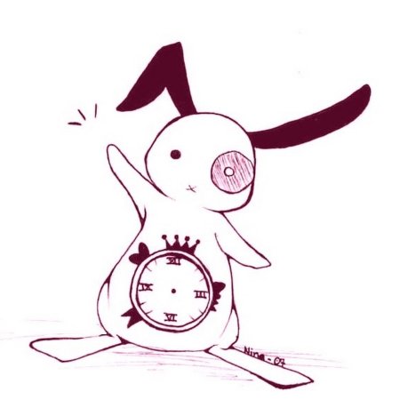 Стилизованные кролики аниме