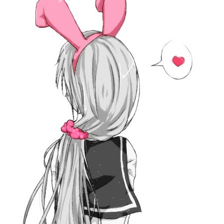 Аниме зайчик девушка